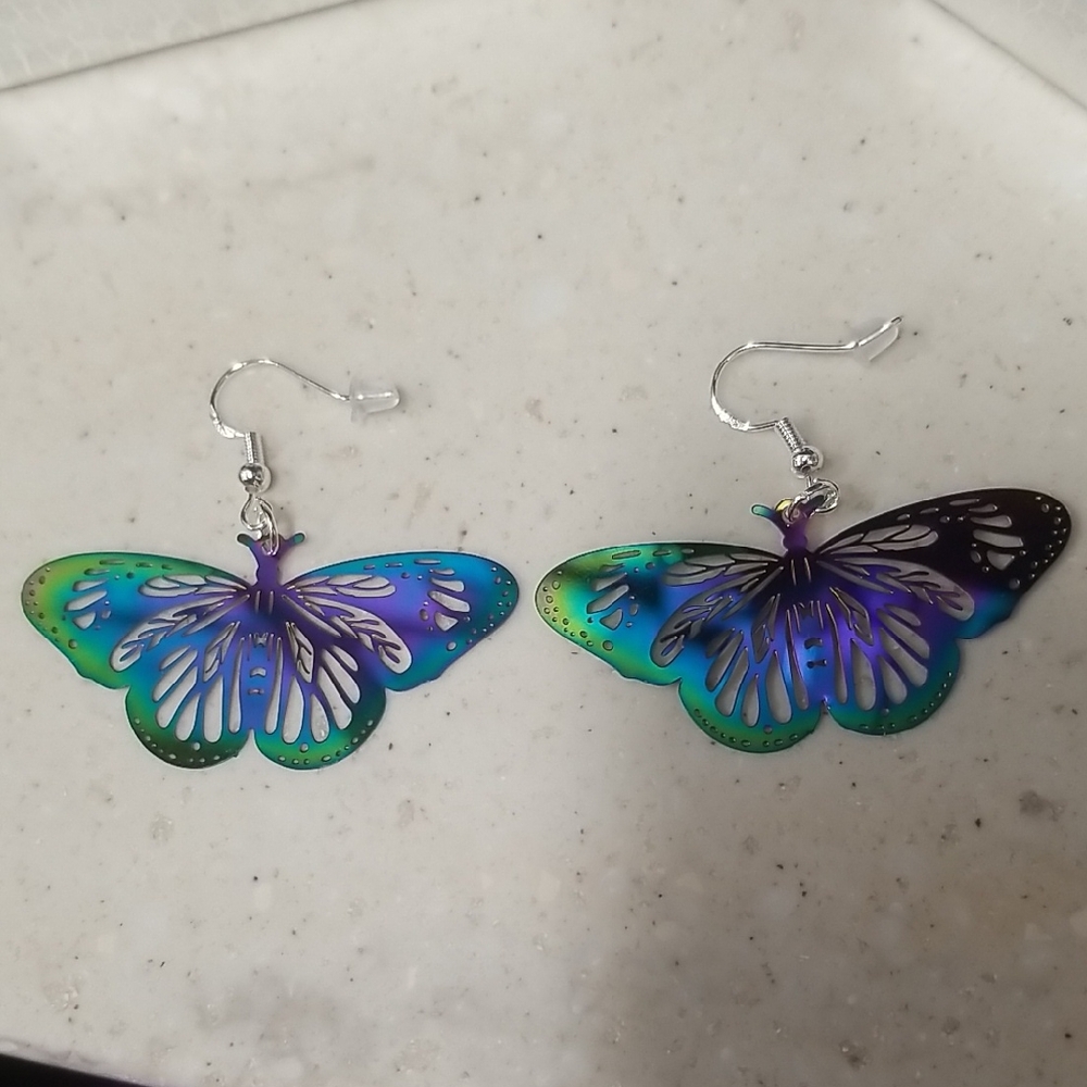 Handmade Colorful Butterfly Earrings